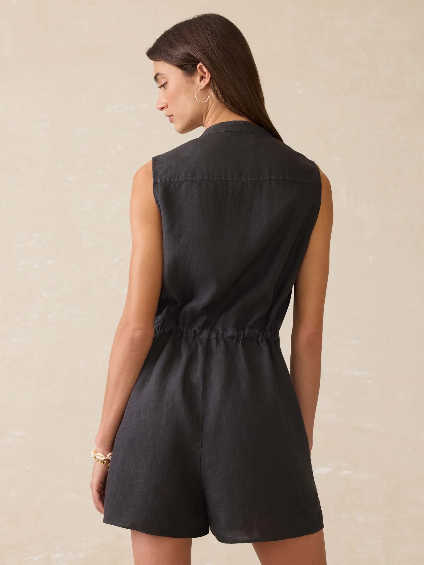 ALLEN-Romper - Washed Black