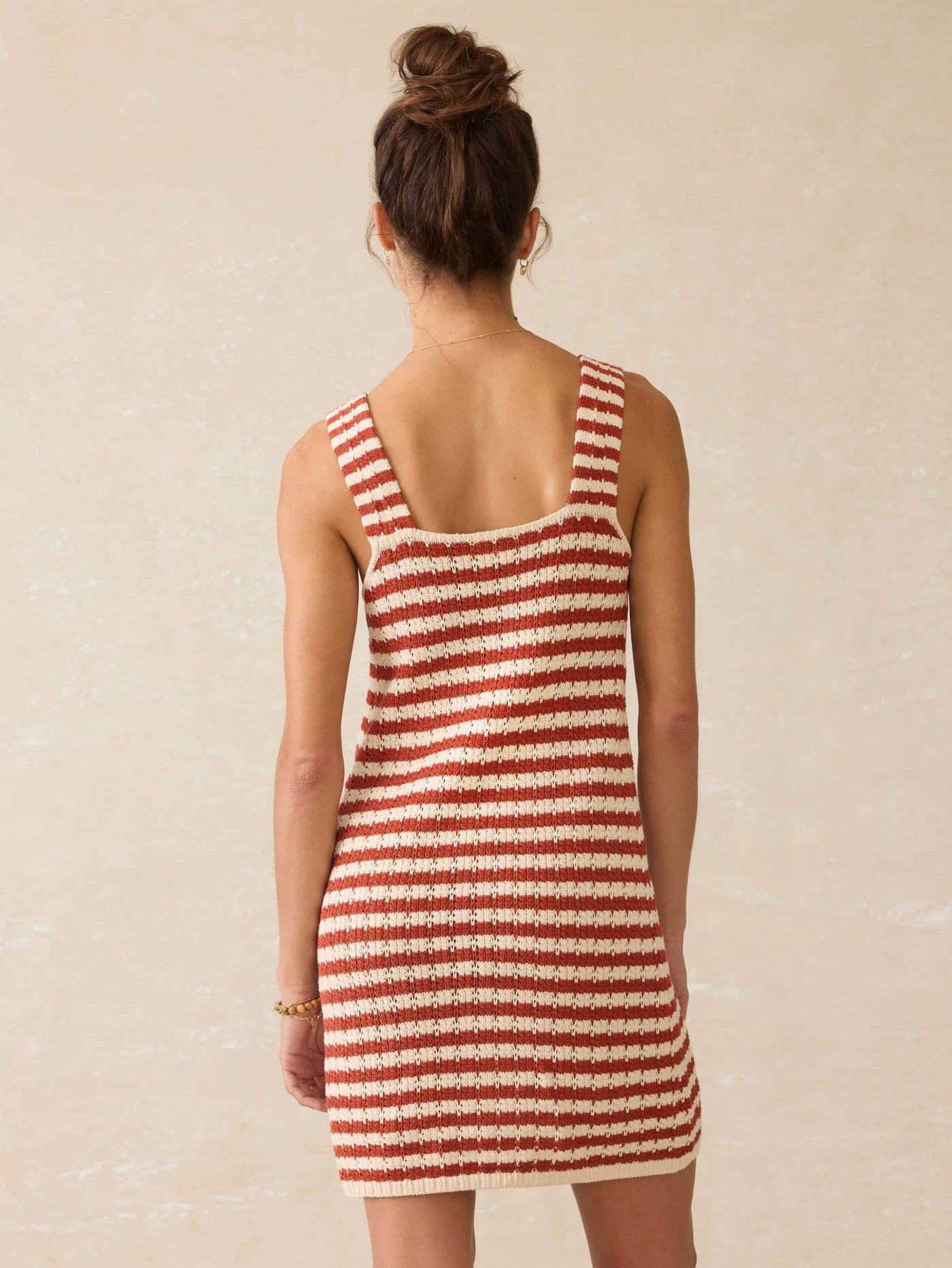 ALLEN-Crochet Sleeveless Dress - Sorrento Sand