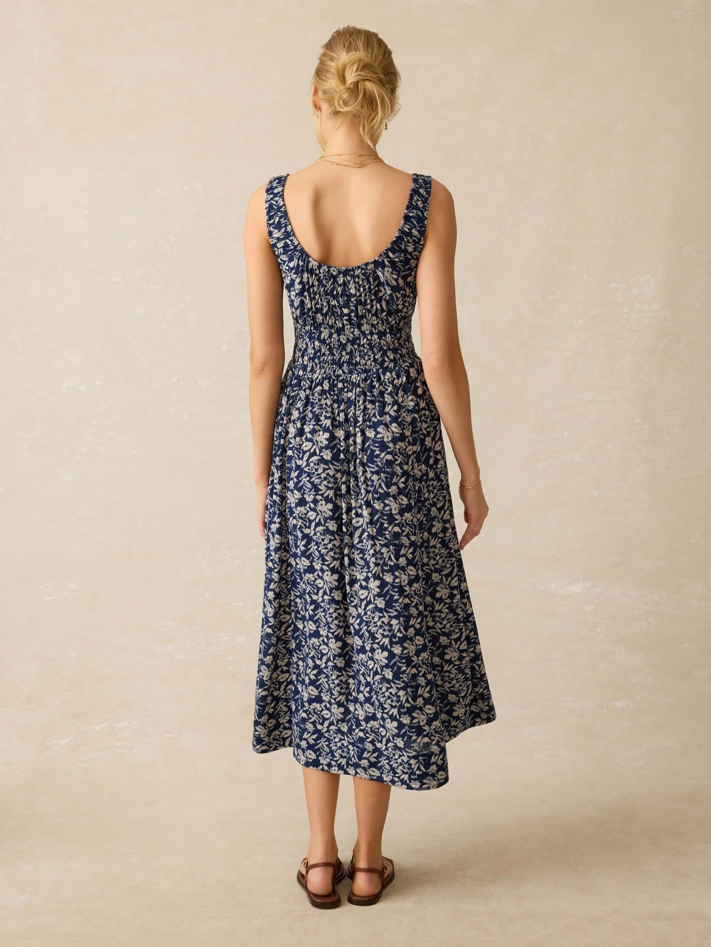 ALLEN-Dress - Juniper Ikat Floral